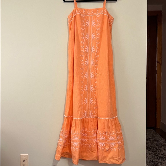 Lilly Pulitzer Terracotta Orange Embroidered Maxi Dress - Picture 7 of 9